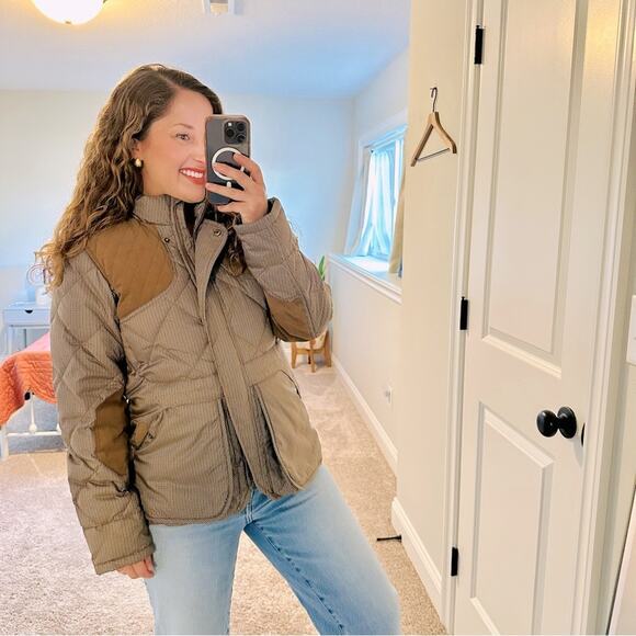 Eddie Bauer Brown Hunting Skyliner Goose Down Puffer Jacket Small - Picture 1 of 16